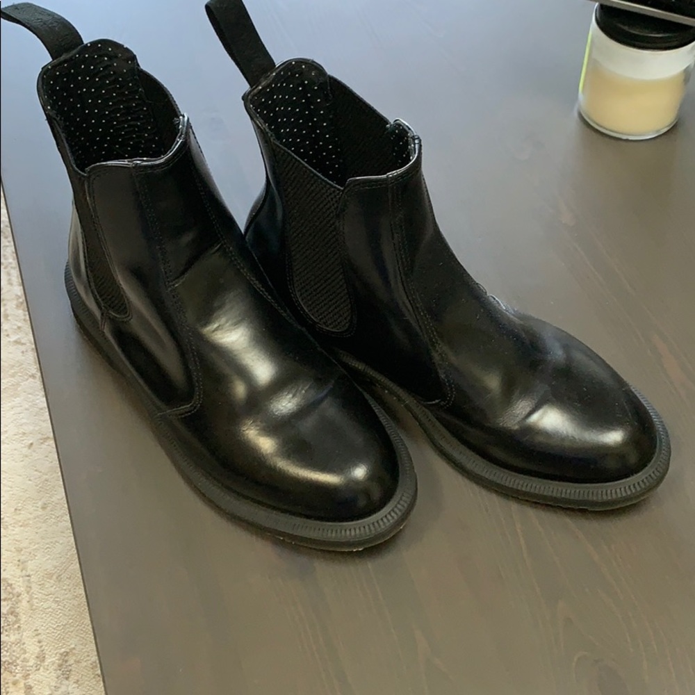 Dr. Martens slip on boots black size 8 worn twice